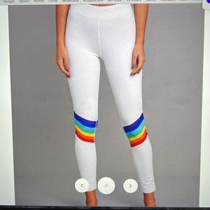 Rainbow road womens baselayer leggings